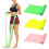 Resistance Bands 3 Pack 5 Ft. Long Elastic Exercise Stretching Strap for Physical Therapy, Rehab, Yoga 1