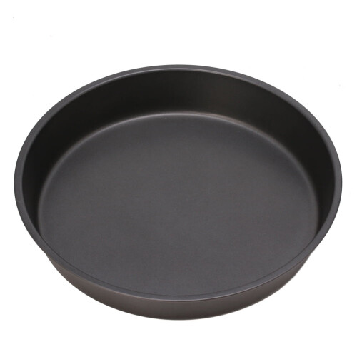 Rund, dyb pizzapande i non-stick kulstofstål