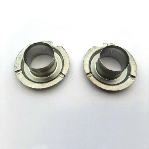2pcs H7 Led Headlight Bulb Socket Adapters Iron Base Retainer Holder Replacement Iron 2