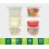 Pahare transparente din plastic, 28 g, cu capac (100 seturi) 2