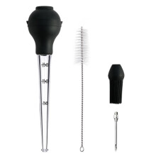 Jeringa para pavo con tubo medidor, de silicona, 31,5 cm