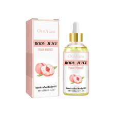 Oceaura Peach Body Care Oil - Hydrating And Moisturizing, Softens Skin, Firms, Massage And Skin Nourishing Essential Oil