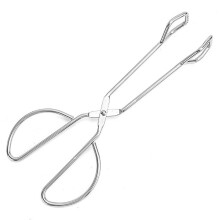 Pinzas de acero inoxidable para alimentos, 24 cm, antideslizantes y resistentes al calor.