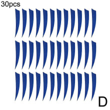 (Blue) 30PCS Archery Arrow Feather Natural Fletching Turkey Fletches Bow Arrow