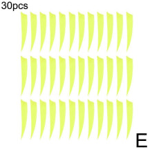 (Yellow) 30PCS Archery Arrow Feather Natural Fletching Turkey Fletches Bow Arrow