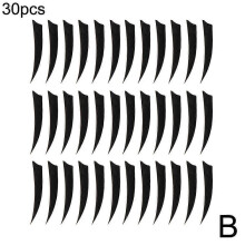 (Black) 30PCS Archery Arrow Feather Natural Fletching Turkey Fletches Bow Arrow