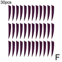 (Purple) 30PCS Archery Arrow Feather Natural Fletching Turkey Fletches Bow Arrow