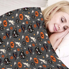 Halloween tæppe flannel 70x100 cm