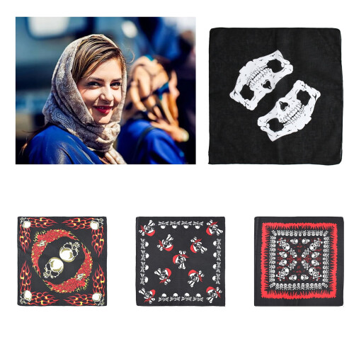 Polyestertrykt bandana til mænd og kvinder 1 stk. 1