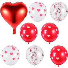 10er-Set Partyballons, herzförmige Latexballons, schlichtes und kreatives Design, Wanddekoration für Hochzeiten