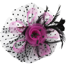 Brudfascinatorhatt med avtagbar hårspänne och pannband