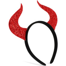 Halloween-Horn-Stirnband für Cosplay, dekoratives Dämonen-Kopfstück, bequem und weich