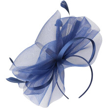 Hoofdband van mesh voor bruiloften en feesten, elegante hoofdtooi voor een theekransje.