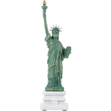 Lebensechte Freiheitsstatue aus Kunstharz als Dekoration für den Schreibtisch, exquisit geschnitzte Figur aus Kunstharz
