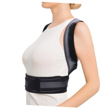 Breathable Hunchback Belt Adjustable Posture Trainer for Back for Students Adults Black