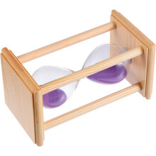 15-Minuten-Tischsanduhr aus Glas mit stilvollem Holzrahmen – das perfekte Geschenk!