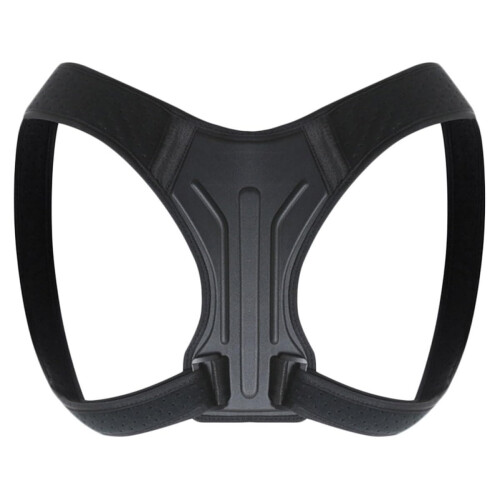 Posture Corrector Back Brace for Humpback Correction, Black Back Support Belt Medium (40-60Kg)