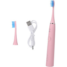 Elektrische Zahnbürste für Erwachsene mit USB-Ladefunktion, tragbar und weich – ideal für unterwegs.