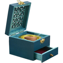 Kreativer quadratischer Räucherofen aus Kiefernholz im antiken Retro-Stil
