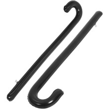 2 st uppblåsbara cosplay-käppar rekvisita PVC svart 78 cm ballongkrycka för fest, scenframträdande