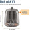 Stainless Steel Ashtray With Lid.windproof Cigarette Ash Trayblack 4