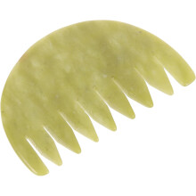 Jade-Massagekamm, Kopfhautmassagegerät für die Haarbürste, ideal für unterwegs und als Reiseaccessoire, aus natürlichem Material