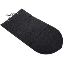 Broschennadel-Aufbewahrungstasche aus Filz, Wandbehang, Anstecknadelhalter, Dunkelgrau