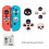 (for Switch, Pink) For Switch NS Lite Joystick Caps Pink - Skull Design Silicone Button Covers 1