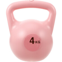 Ροζ Kettlebell διπλής λαβής που γεμίζει με νερό για ασκήσεις ενδυνάμωσης και γιόγκα