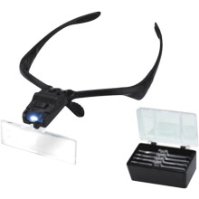 LED-Vergrößerungslampe für Wimperntransplantationen, Stirnverstärkungslicht, einfache Installation, weiches Gummiband, für Kosmetikstudios