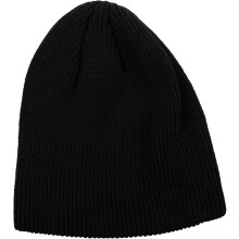 Schwarze Wollstrickmütze für Damen mit Ohrenschutz, warme Wintermütze, Herbst-Outdoor-Mütze, Accessoire für kaltes Wetter