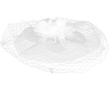 Chapeau bibi fleuri pour mariage, église, coiffe de mariée, voile en résille pour femme, accessoires pour goûter, coiffe, voile blanc