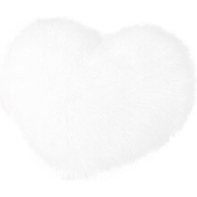 Pluche sierkussen, pluche hartvormig kussen, 16x16 inch, comfortabele woondecoratie