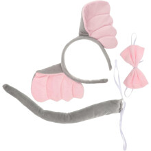 Elefantenkostüm-Accessoires-Set für Erwachsene: Elefantenohren-Stirnband