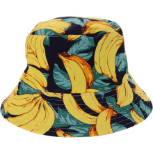 Hawaii Party Damen-Bucket-Hat mit Blumenmuster und 3D-Druck, Fischerhut mit Sonnenschutz