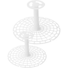 Lot de 2 presse-bocaux à cornichons, outil de fermentation en plastique, pratique et adapté aux bocaux, blanc, pour la cuisine.