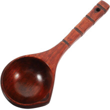 Mestolo per annaffiare in legno con manico lungo, comodo da impugnare e che prolunga la durata del vaso.