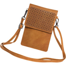 Handytasche aus PU-Leder mit Kartenfach und Sichtfenster, Umhängetasche