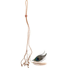 Plume Hairpin Vintage Head Chain Hair Jewelry for Women Long Tassel Festival Accessories Hair Extensions