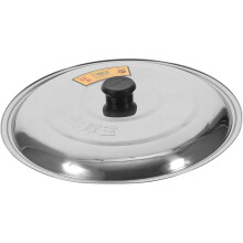 Edelstahl-Topfdeckel, Pfannendeckel, multifunktional, mit komfortablem Griff, Wok-Zubehör