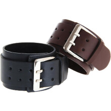 Doppeltes Lederarmband im Vintage-Stil mit Schnalle für Herren und Jungen