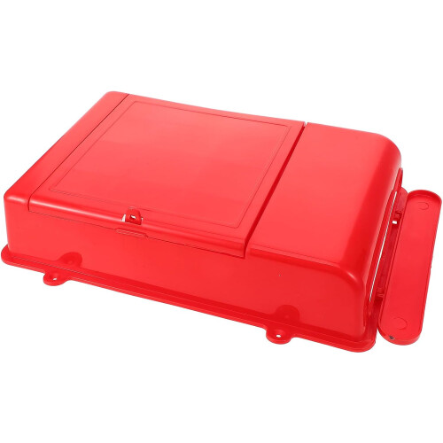 Outdoor Mailbox Wall Mount Plastic Mailbox Red Stylish Simple Design Proper Storage