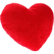 30 cm großes rotes Herz-Plüschkissen, weiches Valentinstags-Dekokissen für Sofa und Couch