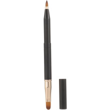 Pędzel do ust z podwójnym zakończeniem do aplikacji szminki i błyszczyka. Mały pędzel do korektora dla wizażystów i kobiet.