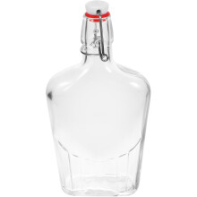 Flacon isotherme en verre de 500 ml pour alcool, bouteille à vin réutilisable et portable, idéale pour les fêtes et les bars.