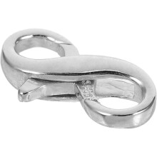 Doppelter Karabinerverschluss aus Sterlingsilber mit Federschnalle sichert Verlängerungsverschlüsse für Halskette und Armband