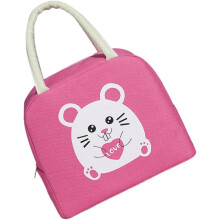 Torba Bento Box z kreskówkowym wzorem, torba na lunch, 10,2 x 8,3 x 5,1 cala, tkanina Oxford, folia aluminiowa, uchwyt przenośny