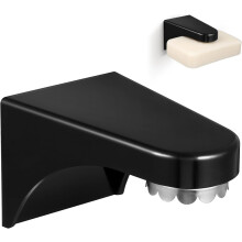 Magnetischer Seifenhalter für Duschwand, Seifenbehälter, Wandbefestigung, Halter, Schwarz, ABS