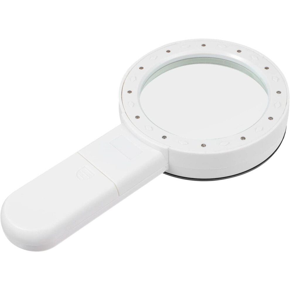 Hkhbjs Illuminated Magnifying Glass Handheld Magnifier For Reading Jewelry Repair Seniors For Home