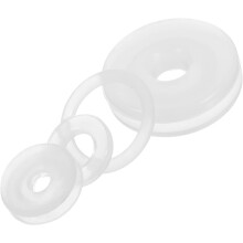 Lot de 4 soupapes de remplacement en caoutchouc blanc pour autocuiseur